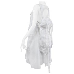 Vintage Junya Watanabe Vestido Mochila Paracaídas Blanco 2003