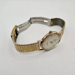 Vintage JW Benson London W1 9ct Gold Gents Wristwatch 17 Jewels