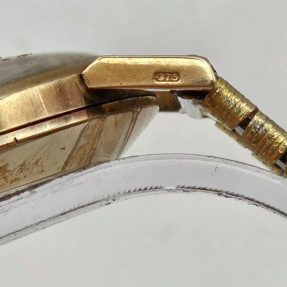 Vintage JW Benson London W1 9ct Gold Gents Wristwatch 17 Jewels For Sale 4