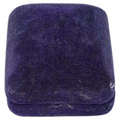 Vintage K. Mikimoto Ginza Tokyo Pearl or Ring Box, Purple Velvet