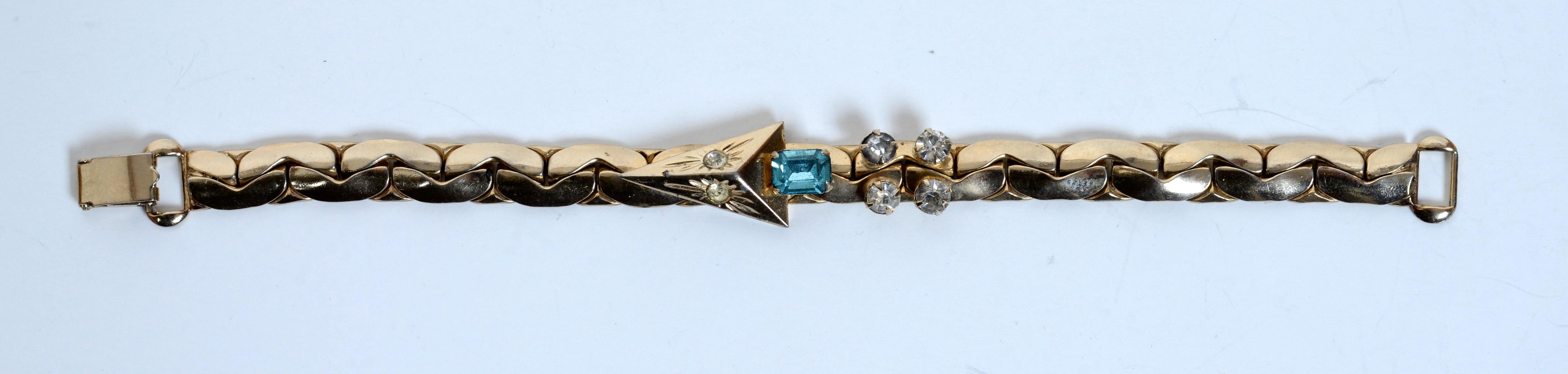 Collana e bracciale abbinato a spina di pesce con cristalli 