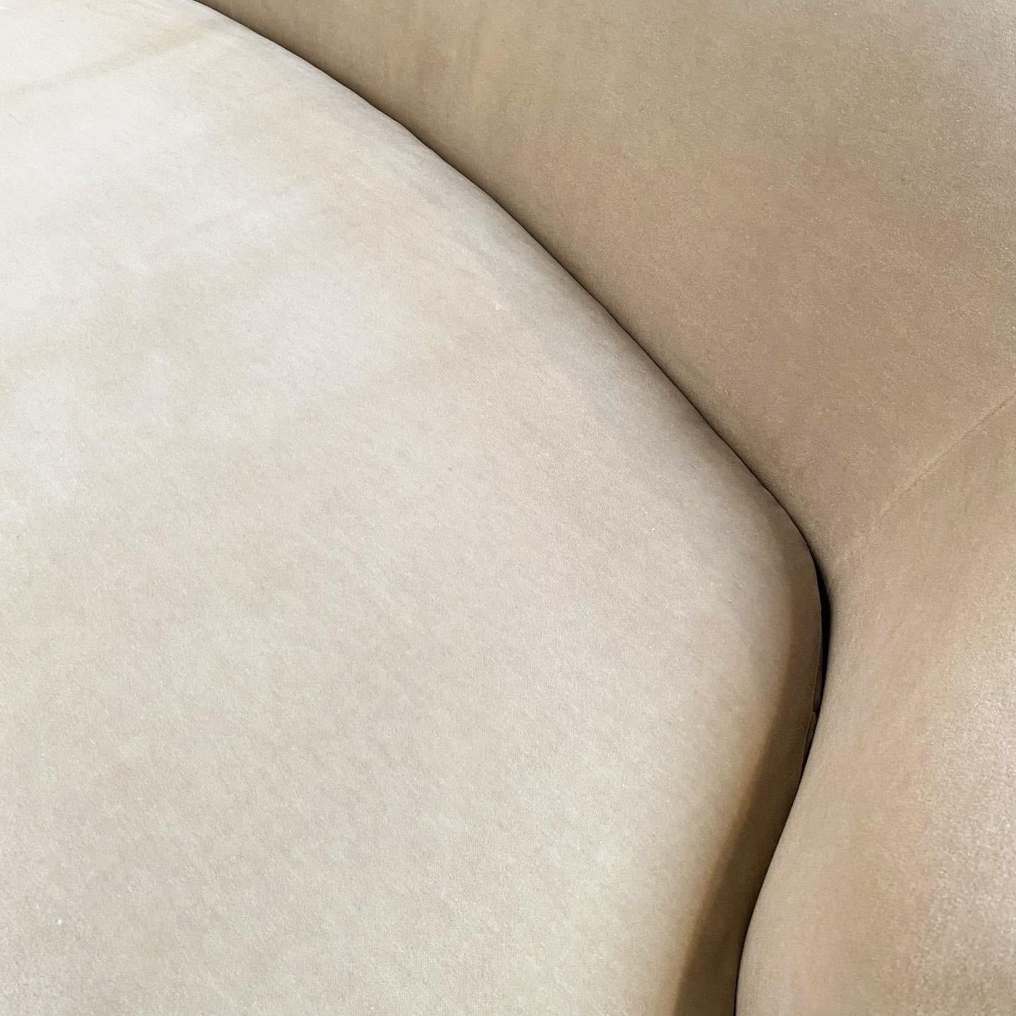 curved vintage sofa