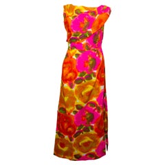 Vintage Kahona  Honalulu Multicolour Summer Gown