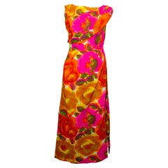 Vintage Kahona Honalulu Multicolour Summer Gown