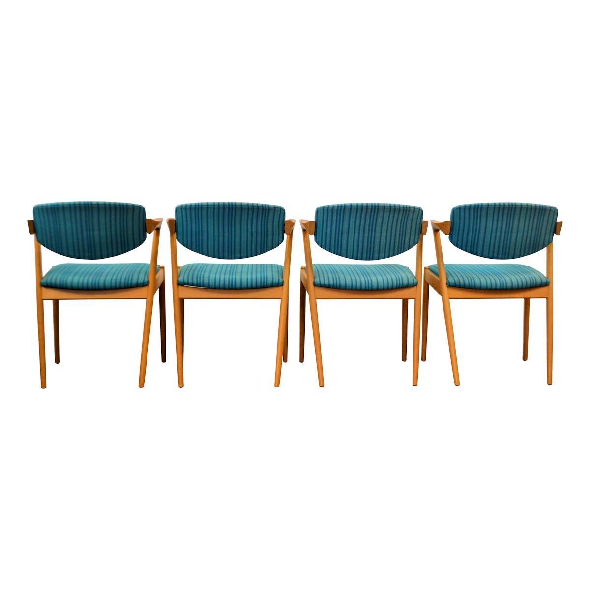 Danish Vintage Kai Kristiansen #42 Oak Dining Chairs