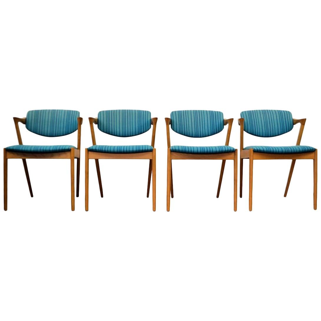 Vintage Kai Kristiansen #42 Oak Dining Chairs