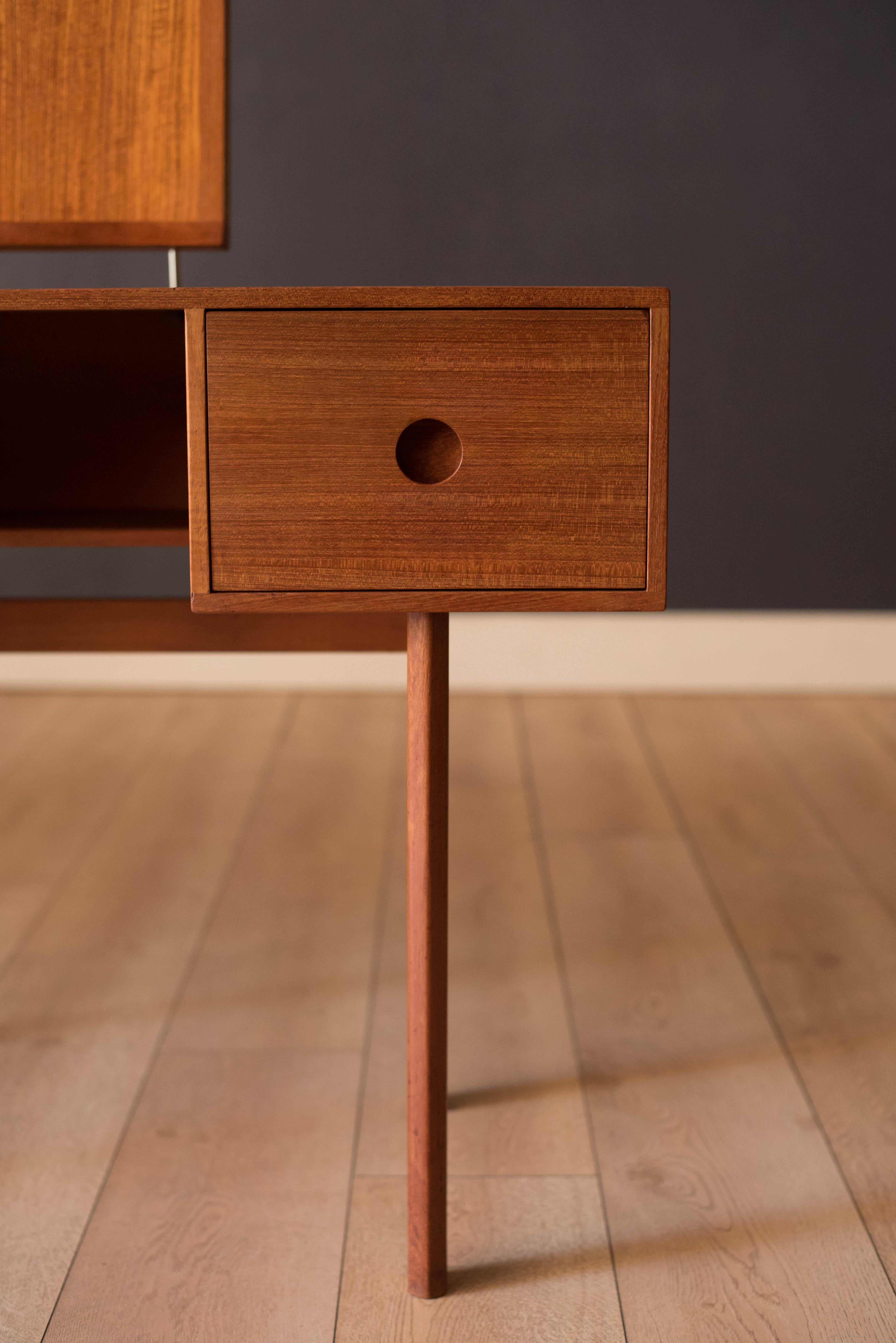 Vintage Kai Kristiansen Danish Modern Teak Vanity for Aksel Kjersgaard For Sale 1