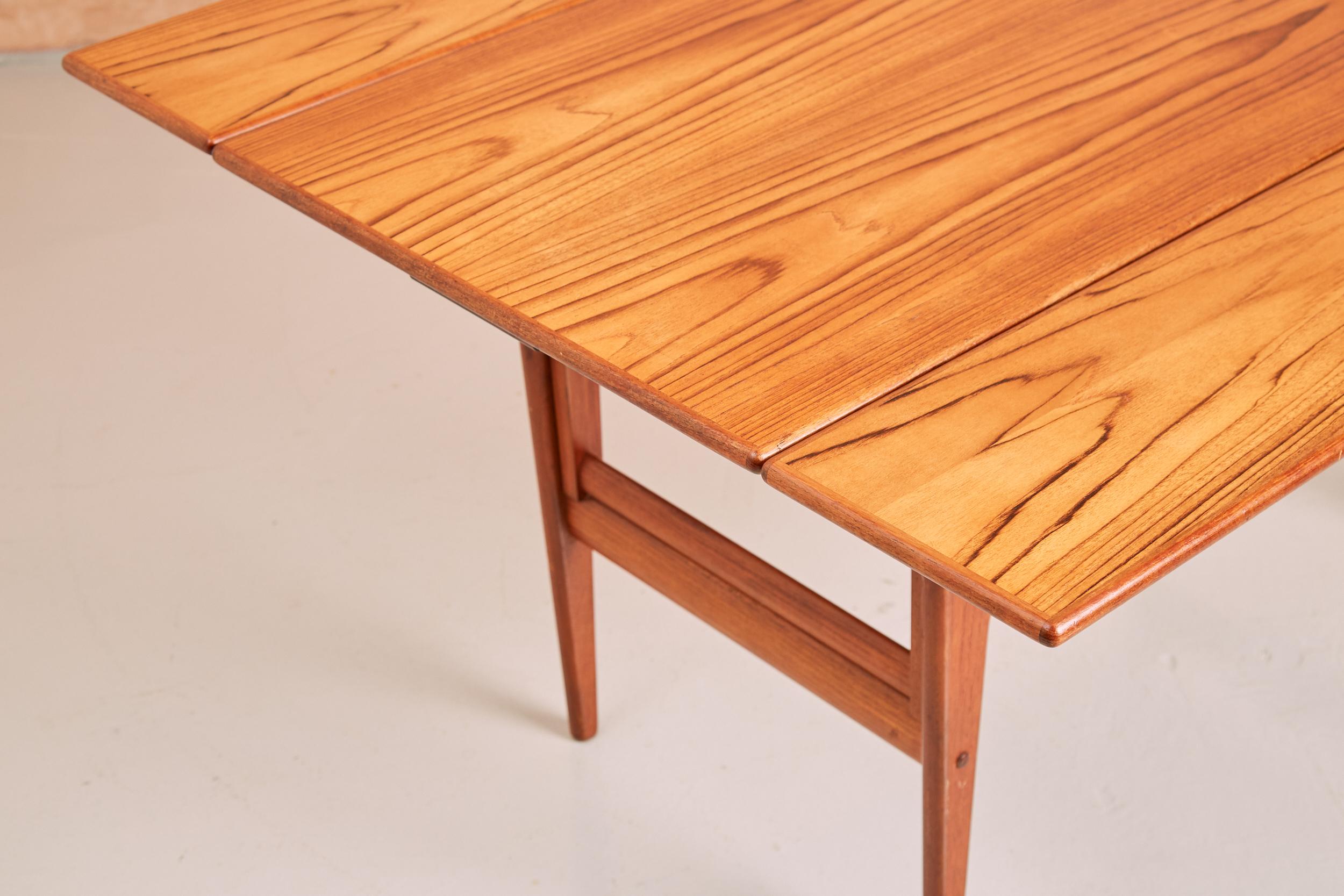 Vintage Kai Kristiansen Elevator Table Mid Century Danish Teak 8