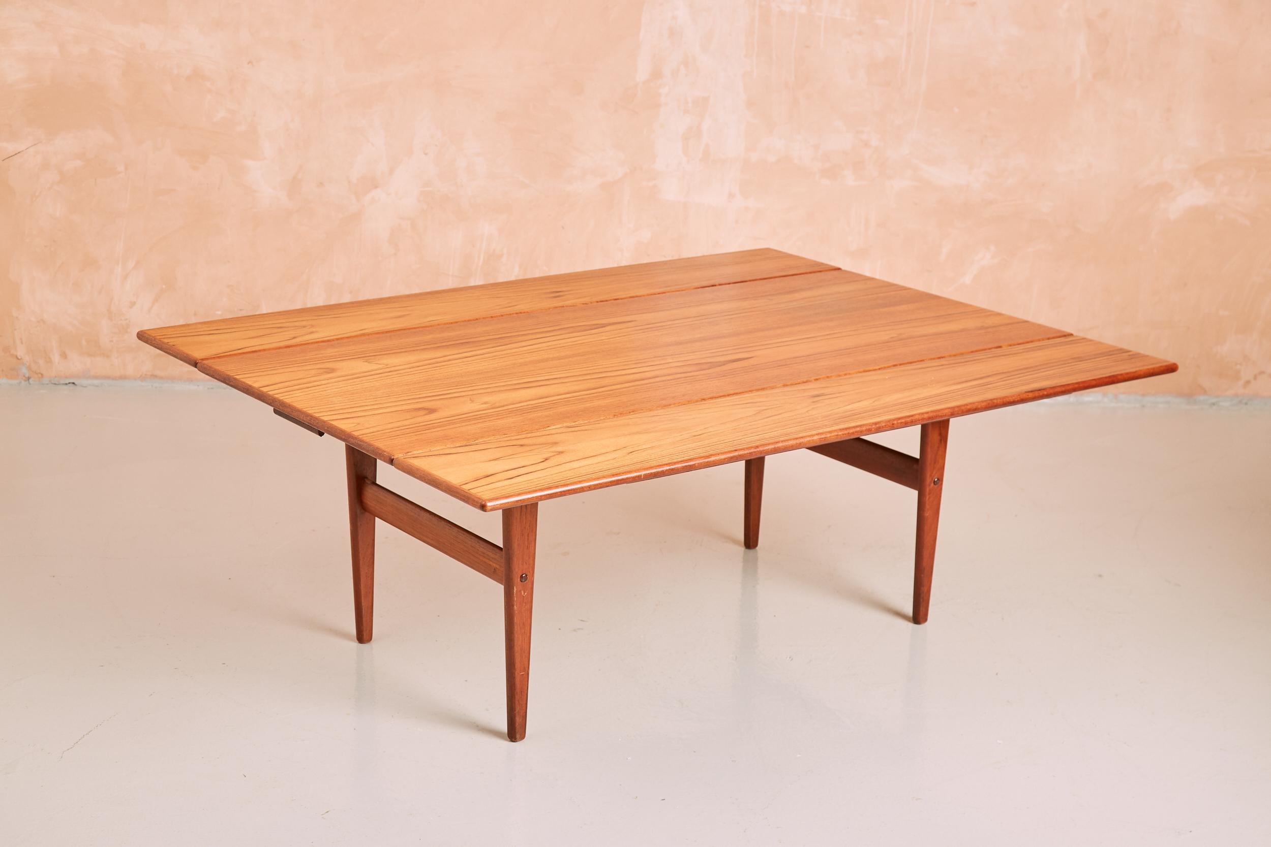 20th Century Vintage Kai Kristiansen Elevator Table Mid Century Danish Teak For Sale