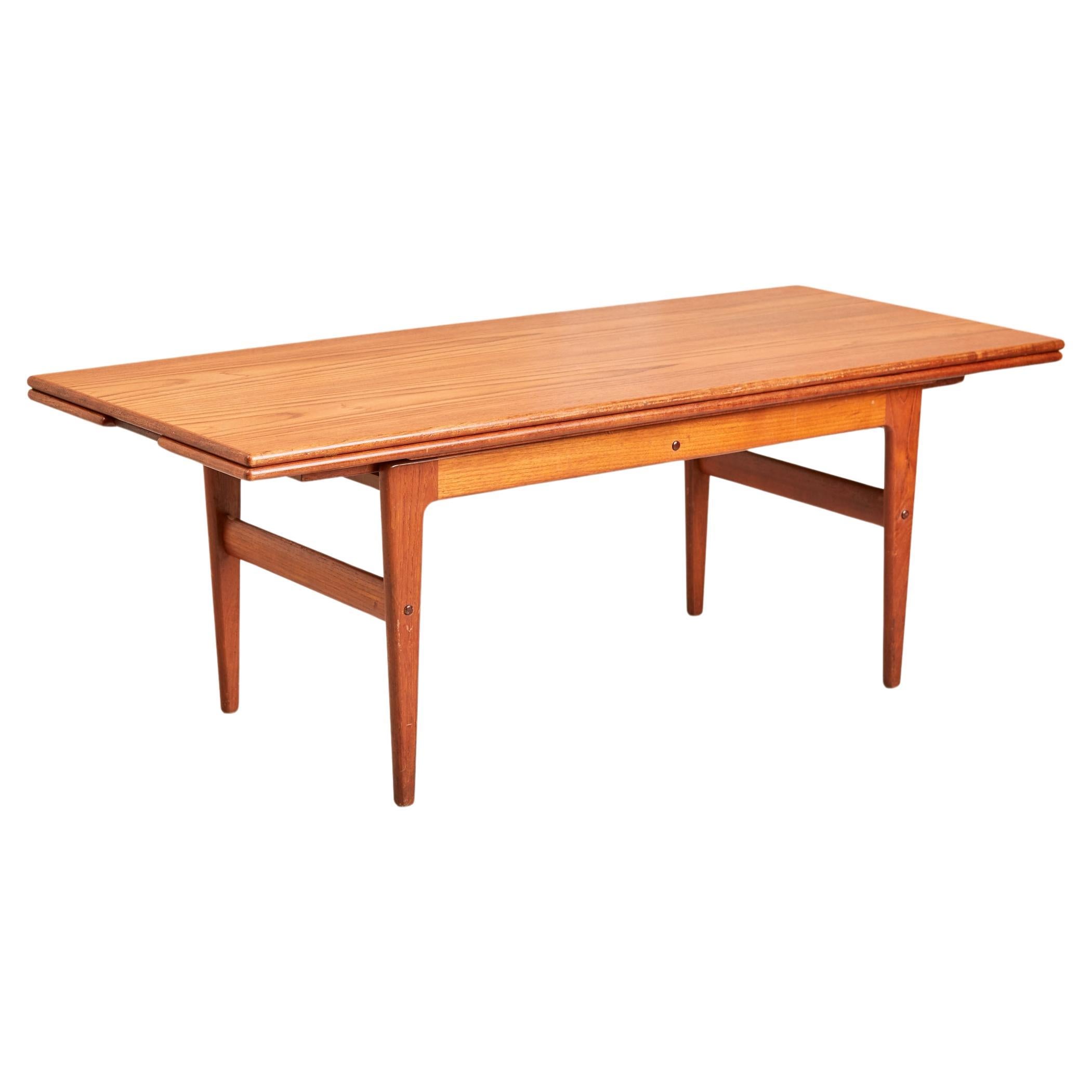 Vintage Kai Kristiansen Elevator Table Mid Century Danish Teak For Sale