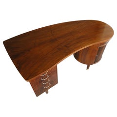  Kai Kristiansen Retro Mid-Century Bean Walnut Desk Danemark 