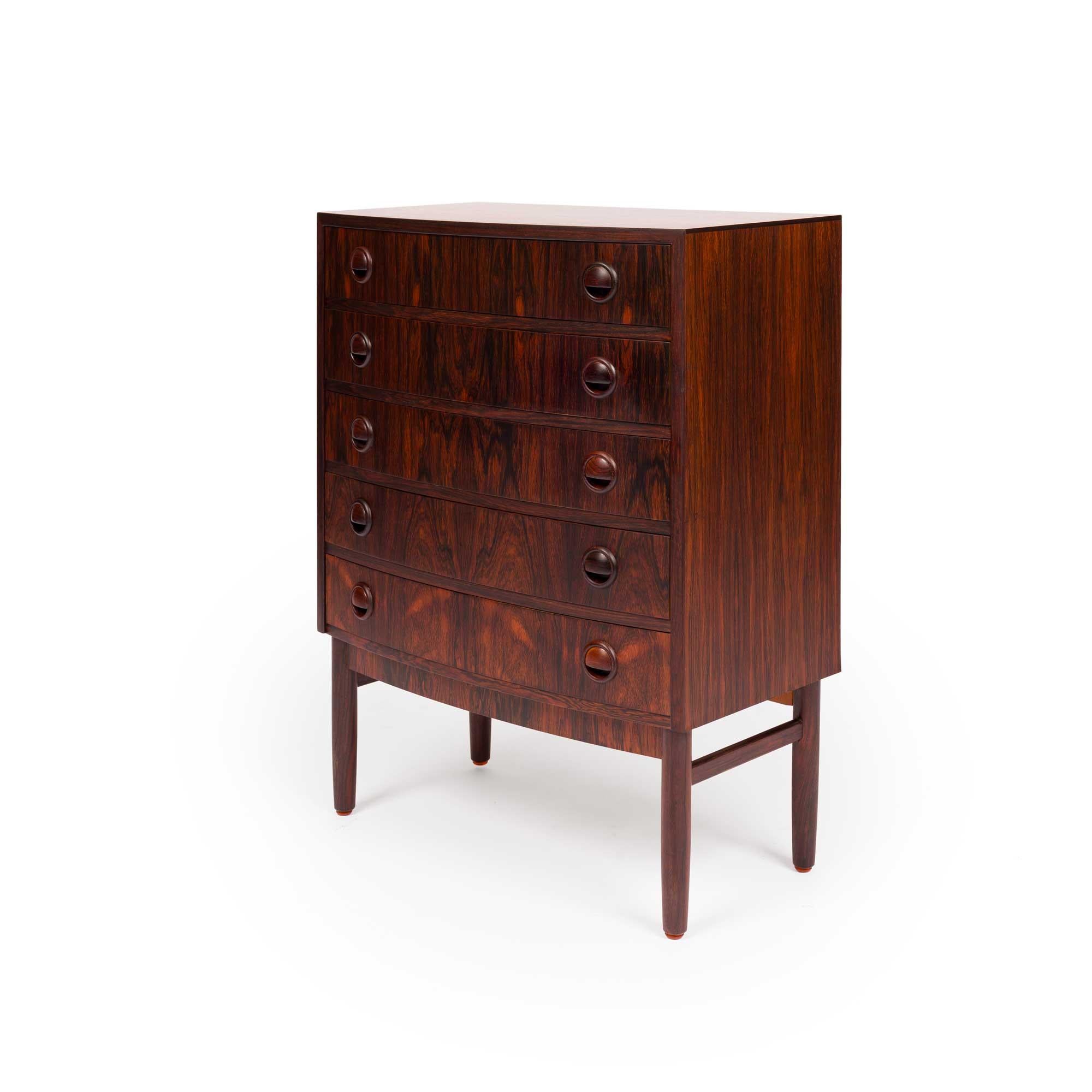 Danese Cassettiera d'epoca in legno di palissandro Kai Kristiansen  / Comò / Tavolo da ingresso 1960 in vendita