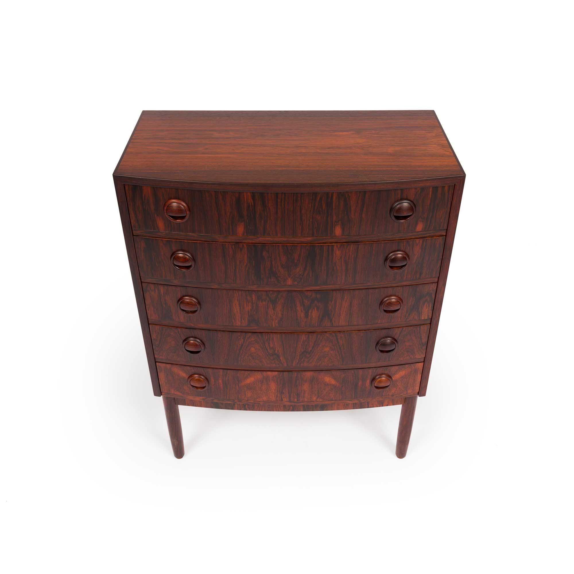 Vintage Kai Kristiansen Rosewood Chest of Drawers  / Dresser / Entry Table 1960s 3