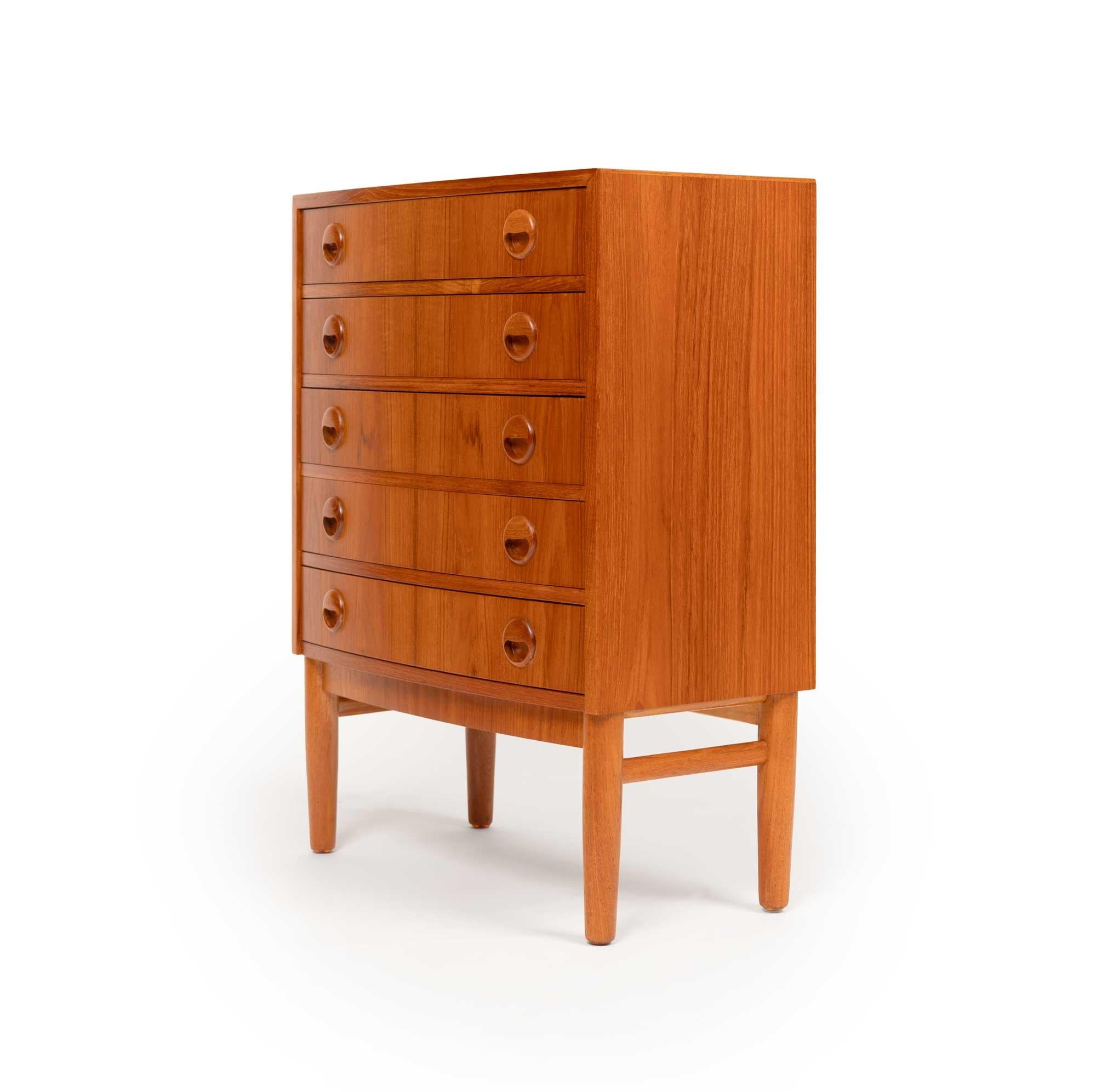 Danese Vintage Kai Kristiansen Teak Chest of Drawers / Nightstand / Entry Chest 1960s in vendita