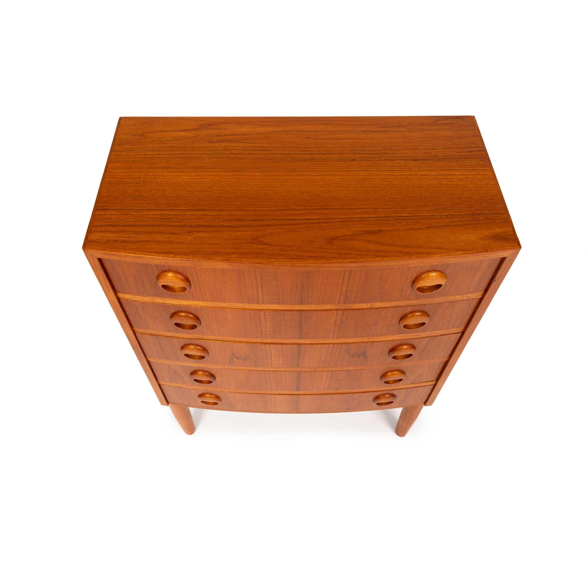 Vintage Kai Kristiansen Teak Chest of Drawers / Nightstand / Entry Chest 1960s In condizioni buone in vendita a Emeryville, CA