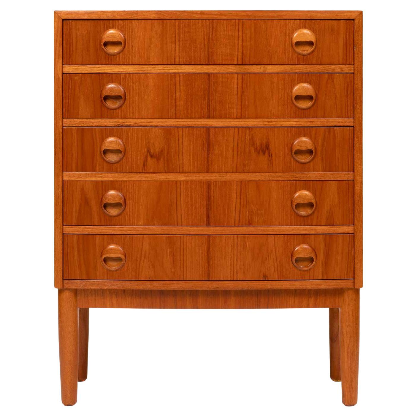 Vintage Kai Kristiansen Teak Chest of Drawers / Nightstand / Entry Chest 1960s in vendita