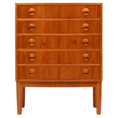 Vintage Kai Kristiansen Teak Chest of Drawers / Nightstand / Entry Chest 1960s