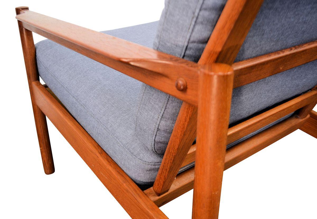 Vintage Kai Kristiansen Teak Lounge Chairs, Set of 2 In Good Condition In Panningen, NL