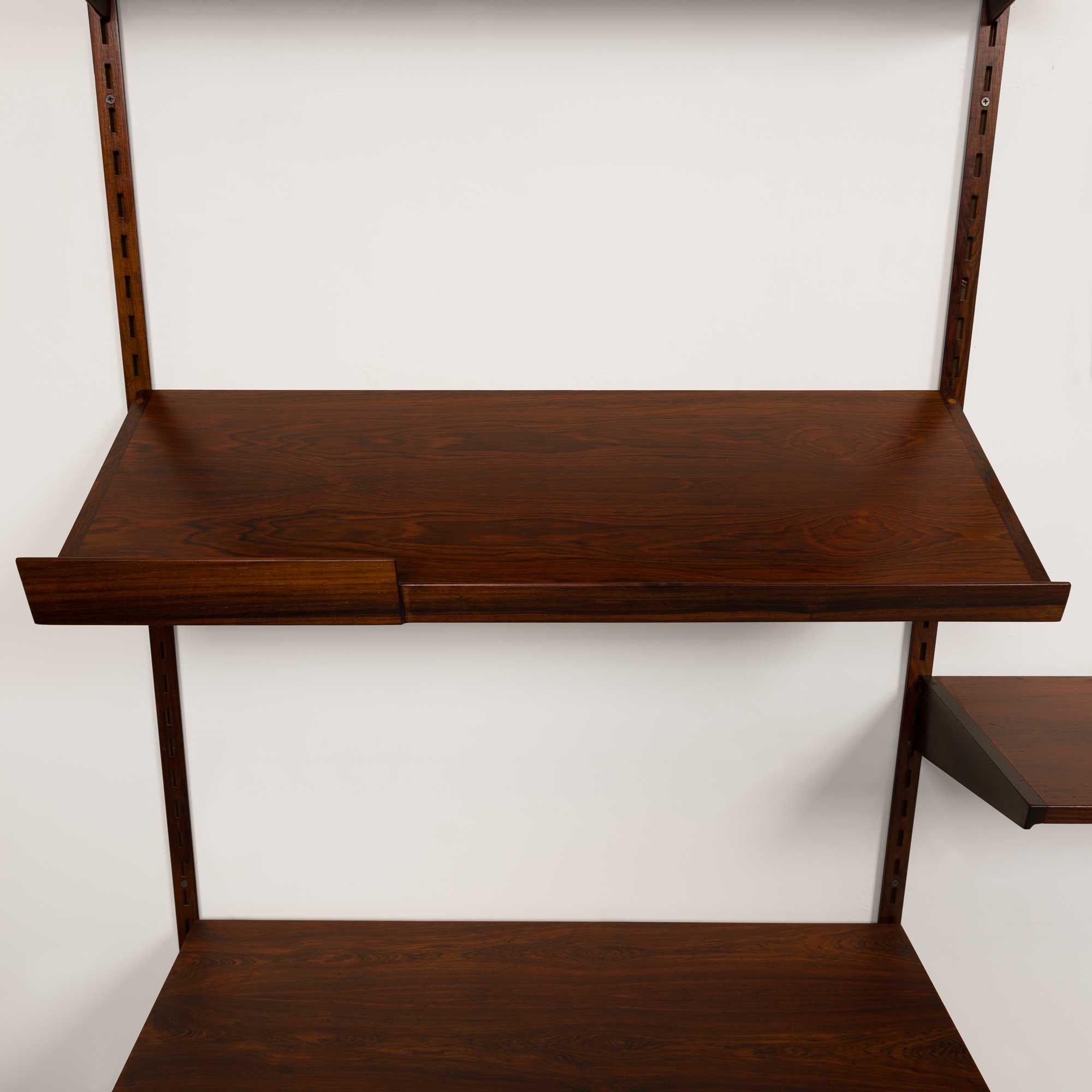 Vintage Kai Kristiansen's FM Reolsystem Shelving System in Rosewood 1960s For Sale 2