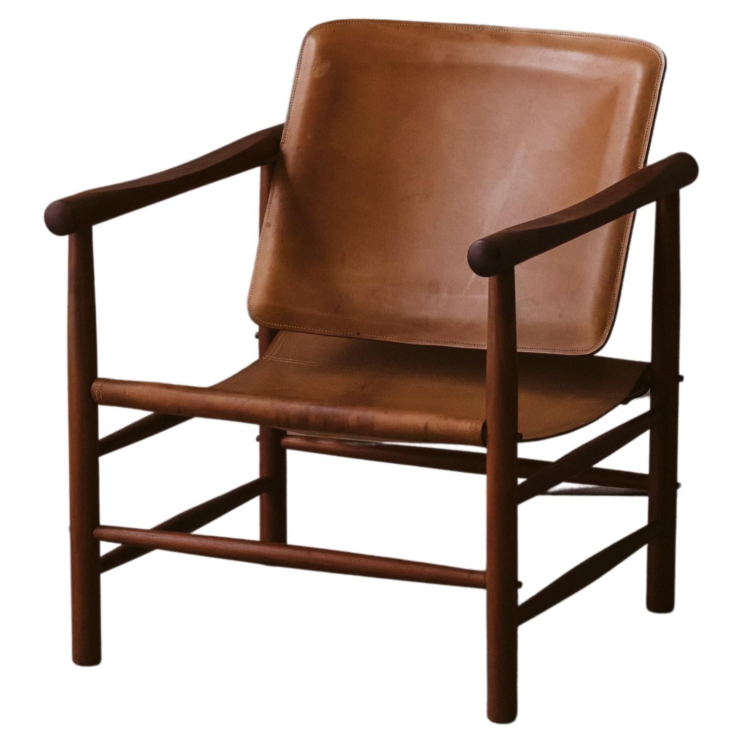 Vintage Kai Lyngfeldt Larsen Lounge Chair From Denmark, Circa 1970 For Sale
