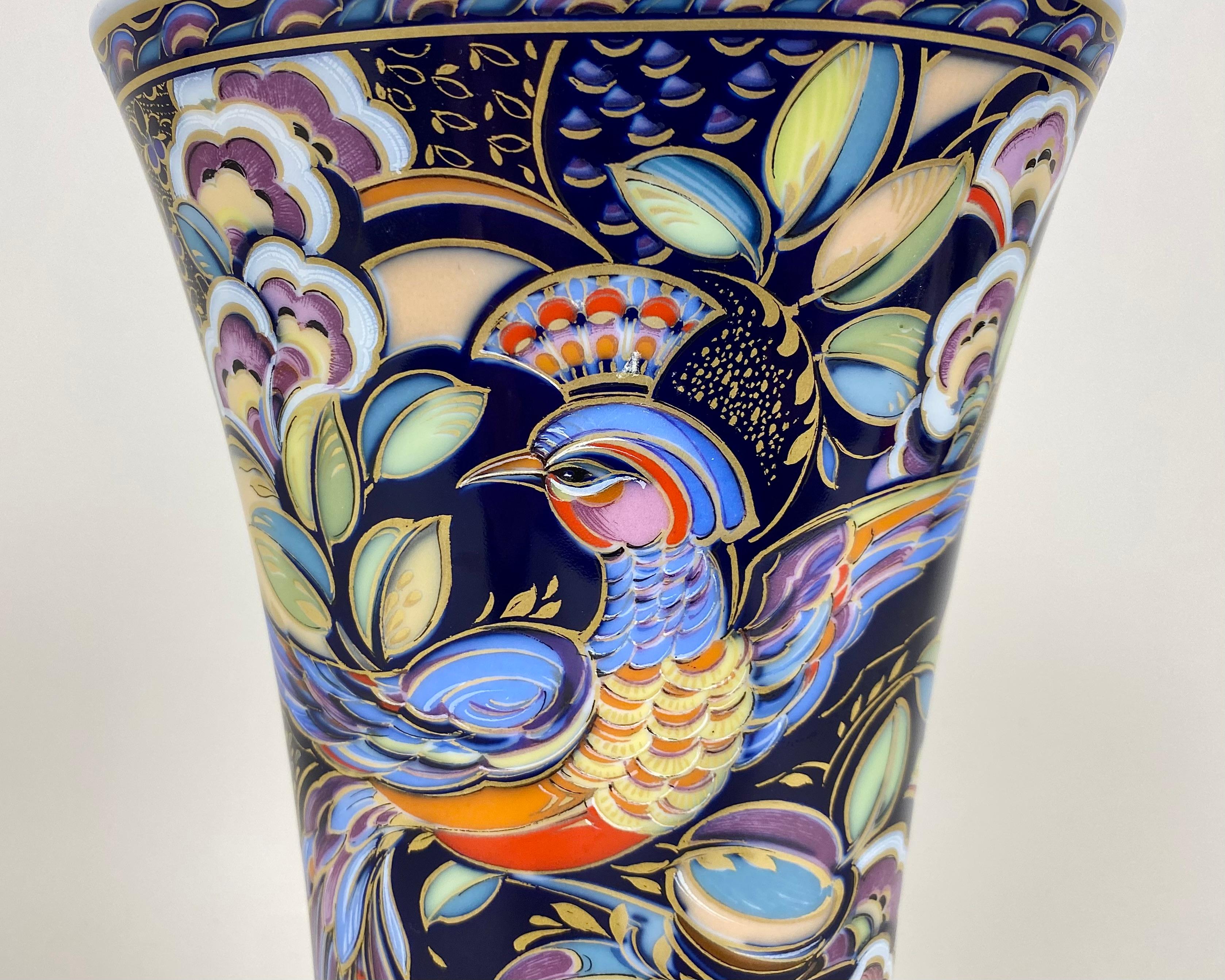 Vintage Kaiser-Vase im Vintage-Design Nossek-Porzellan „Caribbean“ Deutschland, 1980er Jahre im Angebot 2