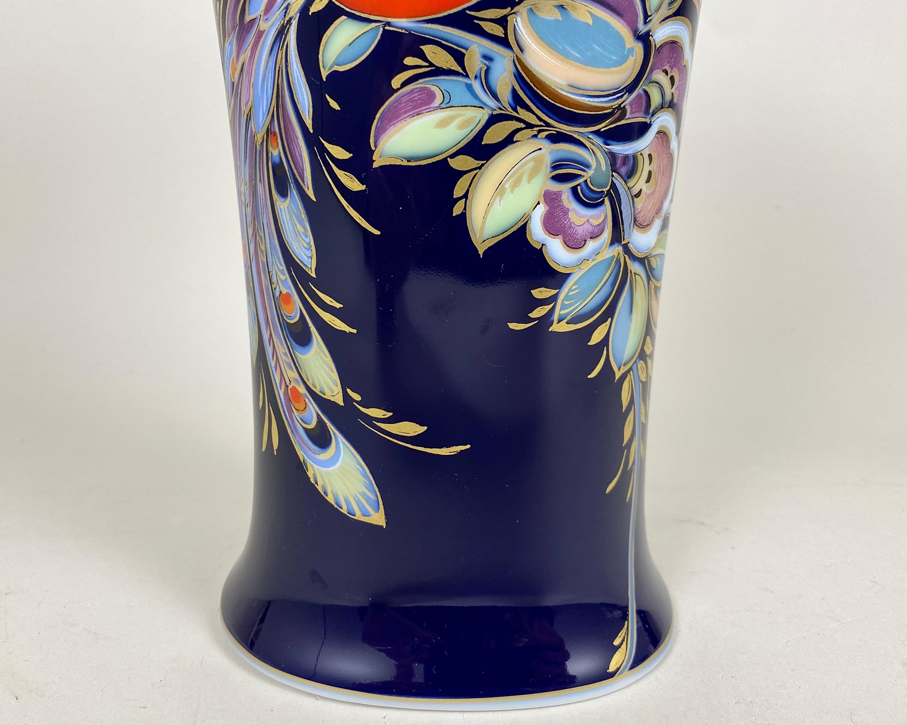 Vintage Kaiser-Vase im Vintage-Design Nossek-Porzellan „Caribbean“ Deutschland, 1980er Jahre im Angebot 3