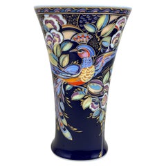 Jarrón Vintage Kaiser Diseño Nossek Porcelana "Caribe" Alemania, años 80