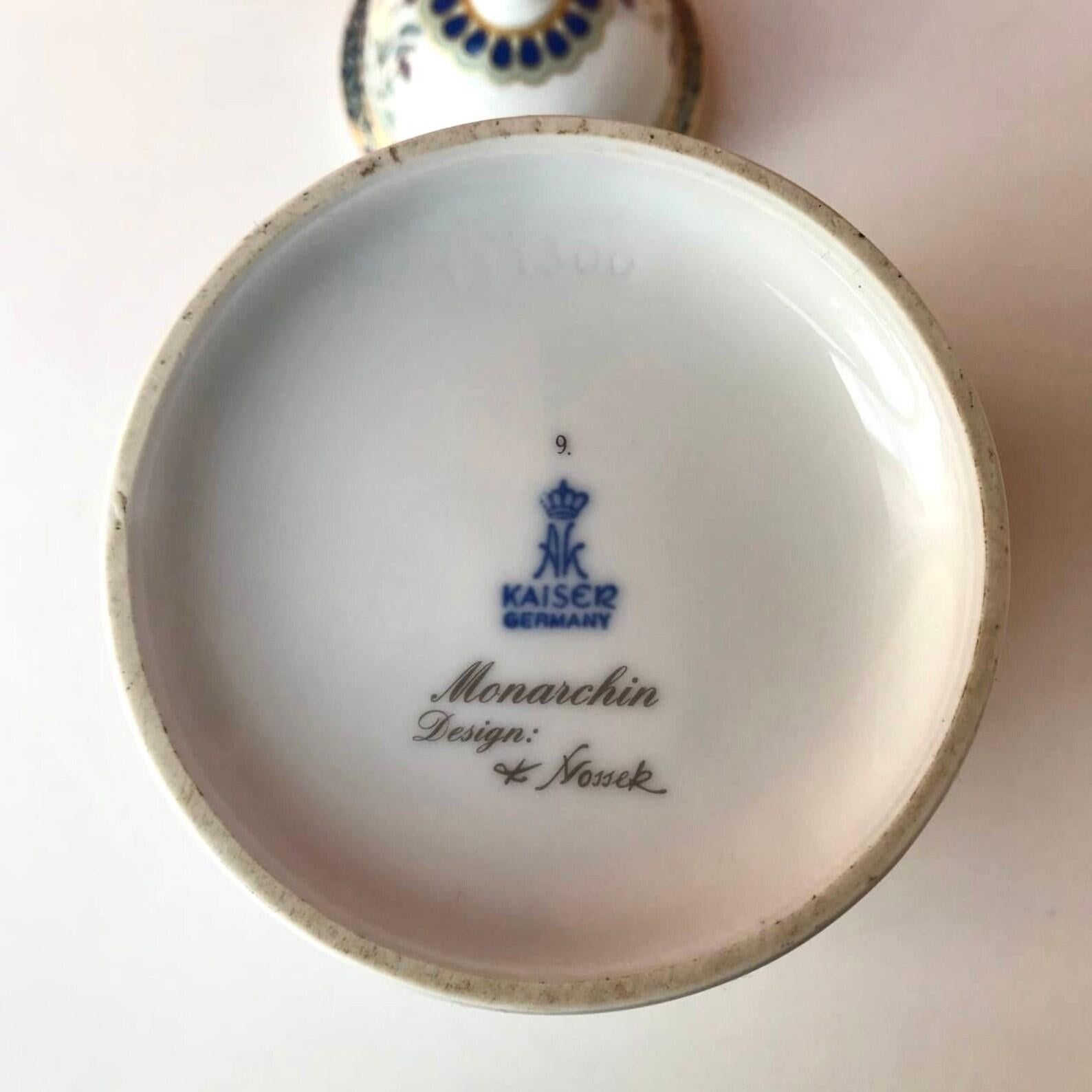 Vintage Kaiser Vase with Lid Vase Kaiser Monarchin Series at 1stDibs