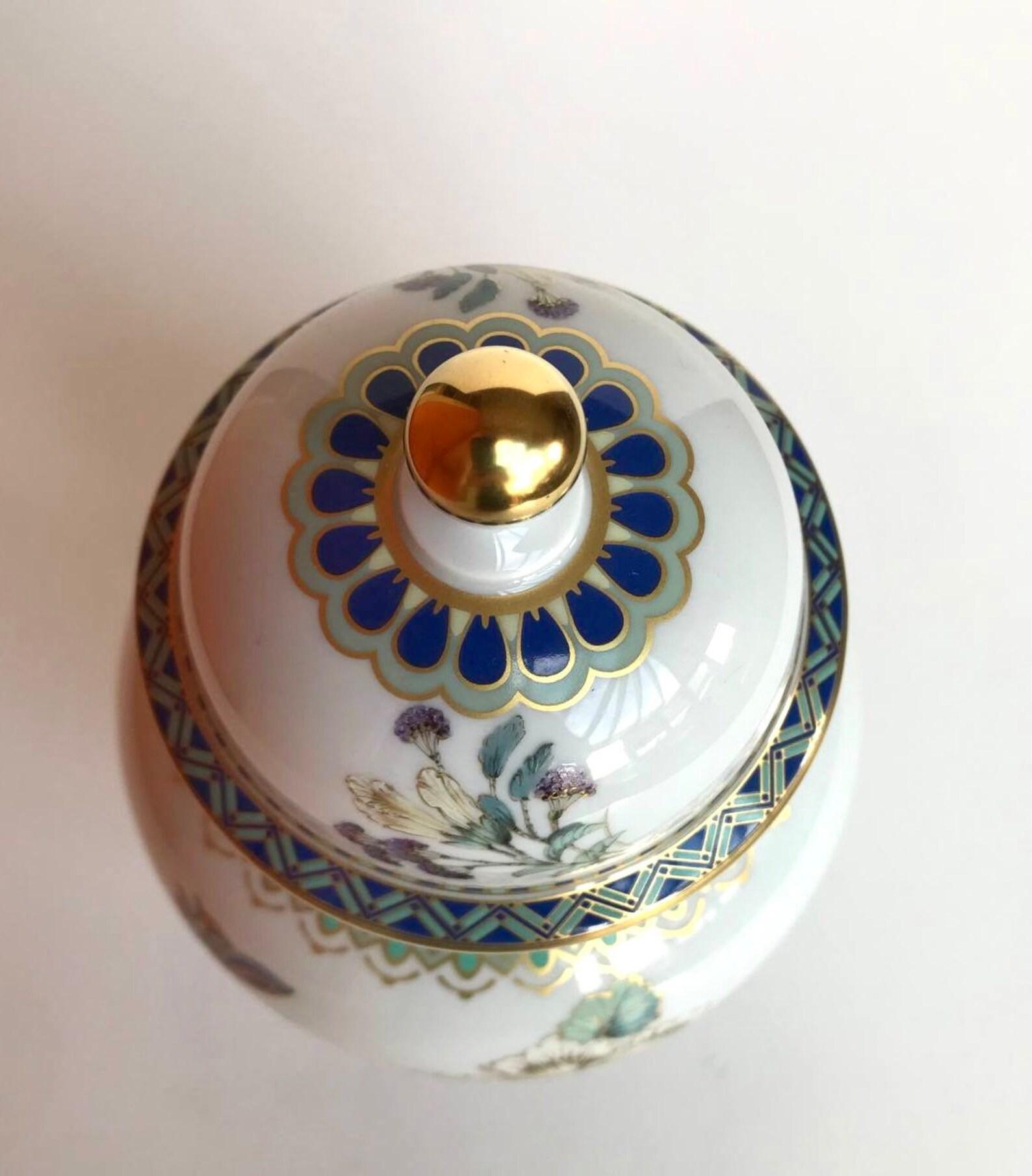 Vintage Kaiser Vase with Lid Vase Kaiser Monarchin Series at 1stDibs