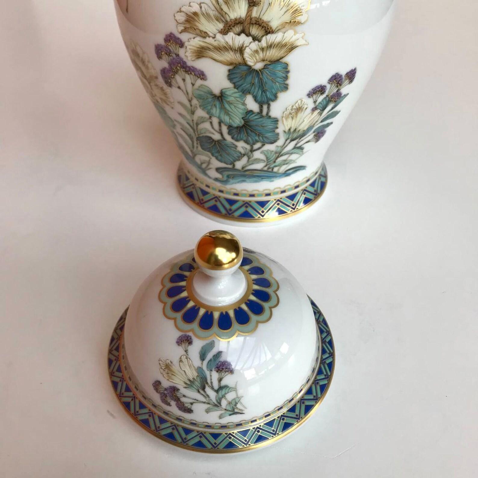 Vintage Kaiser Vase with Lid Vase Kaiser Monarchin Series at 1stDibs