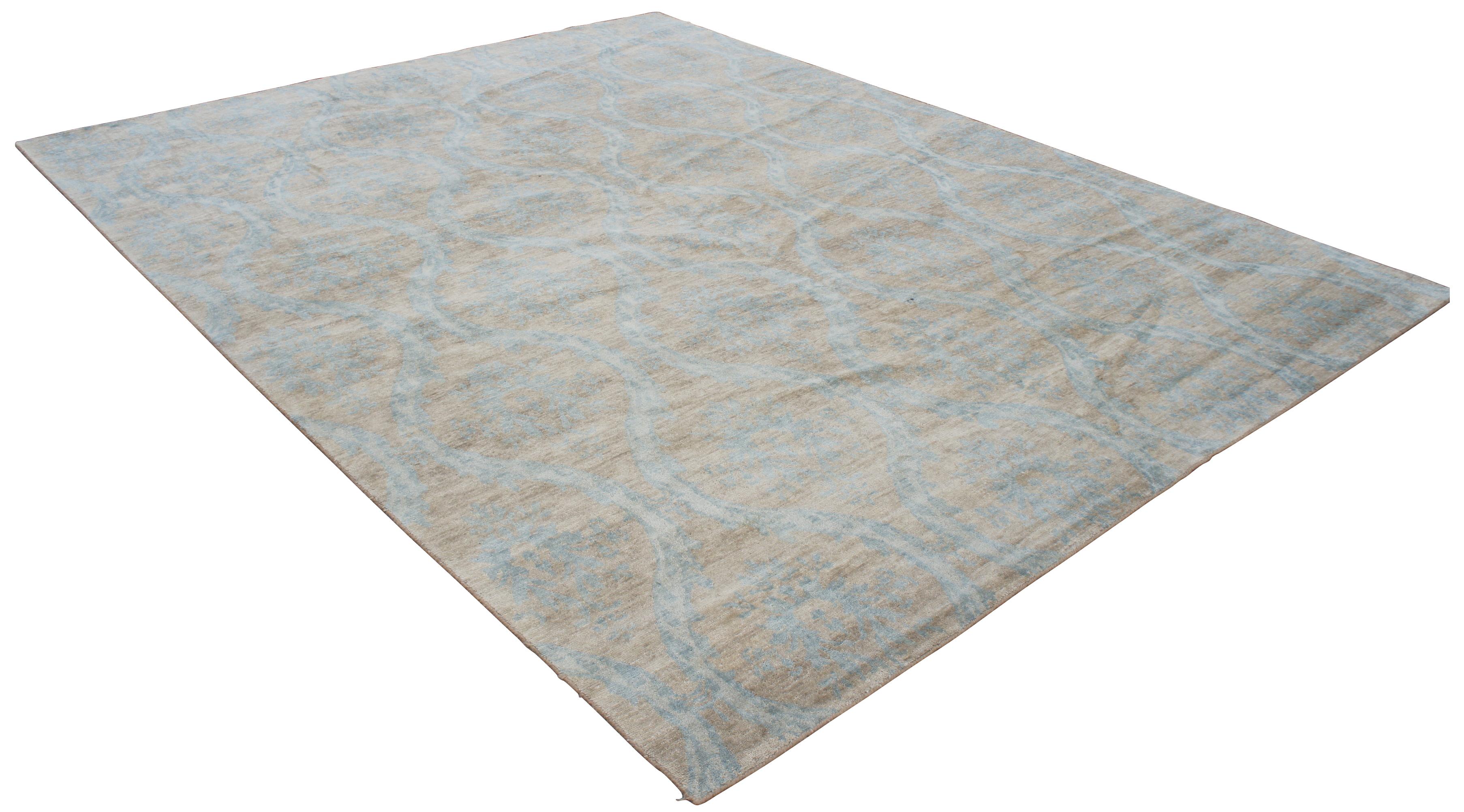 British Colonial Vintage Kalaty Royal Manner Derbyshire 100% Wool Area Rug Carpet India