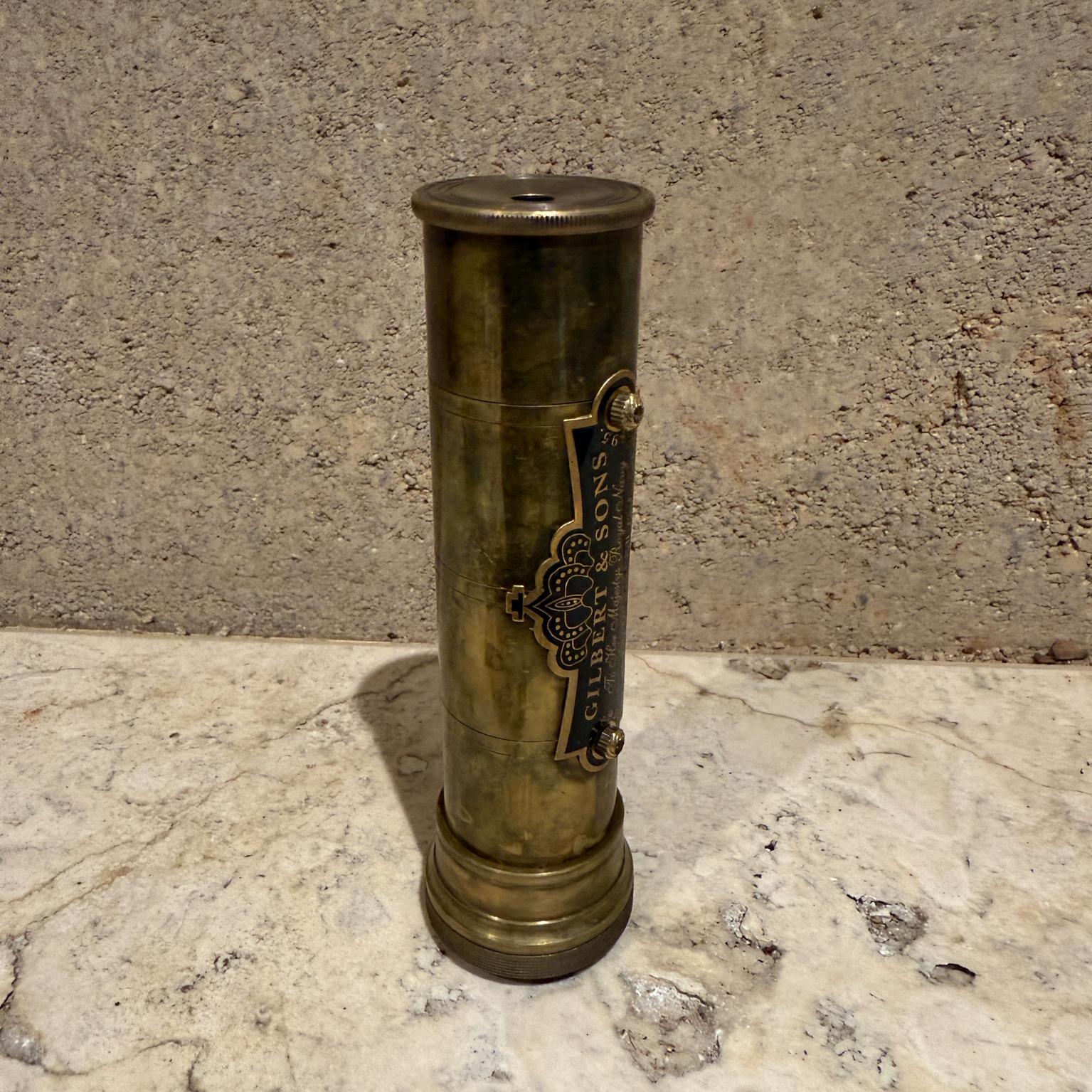 Anglais Vintage Kaleidoscope Brass Unique Kaleidoscope by Gilbert & Sons London