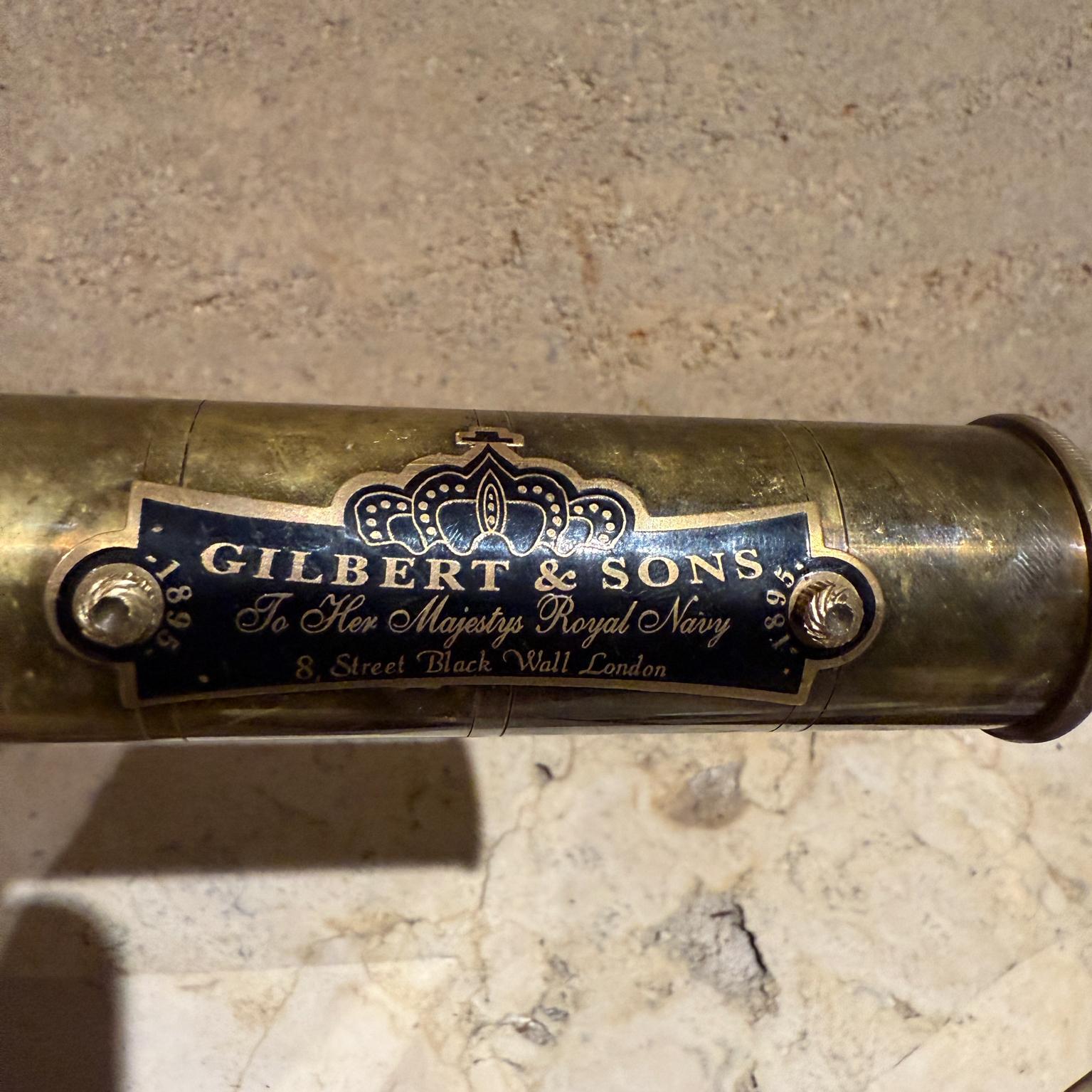 Fin du 20e siècle Vintage Kaleidoscope Brass Unique Kaleidoscope by Gilbert & Sons London