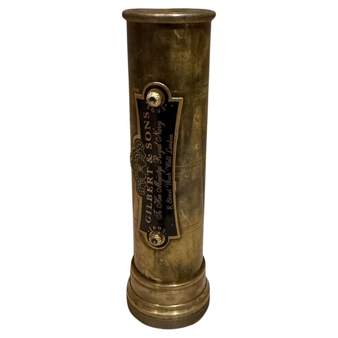 Vintage Kaleidoscope Brass Unique Kaleidoscope by Gilbert & Sons London