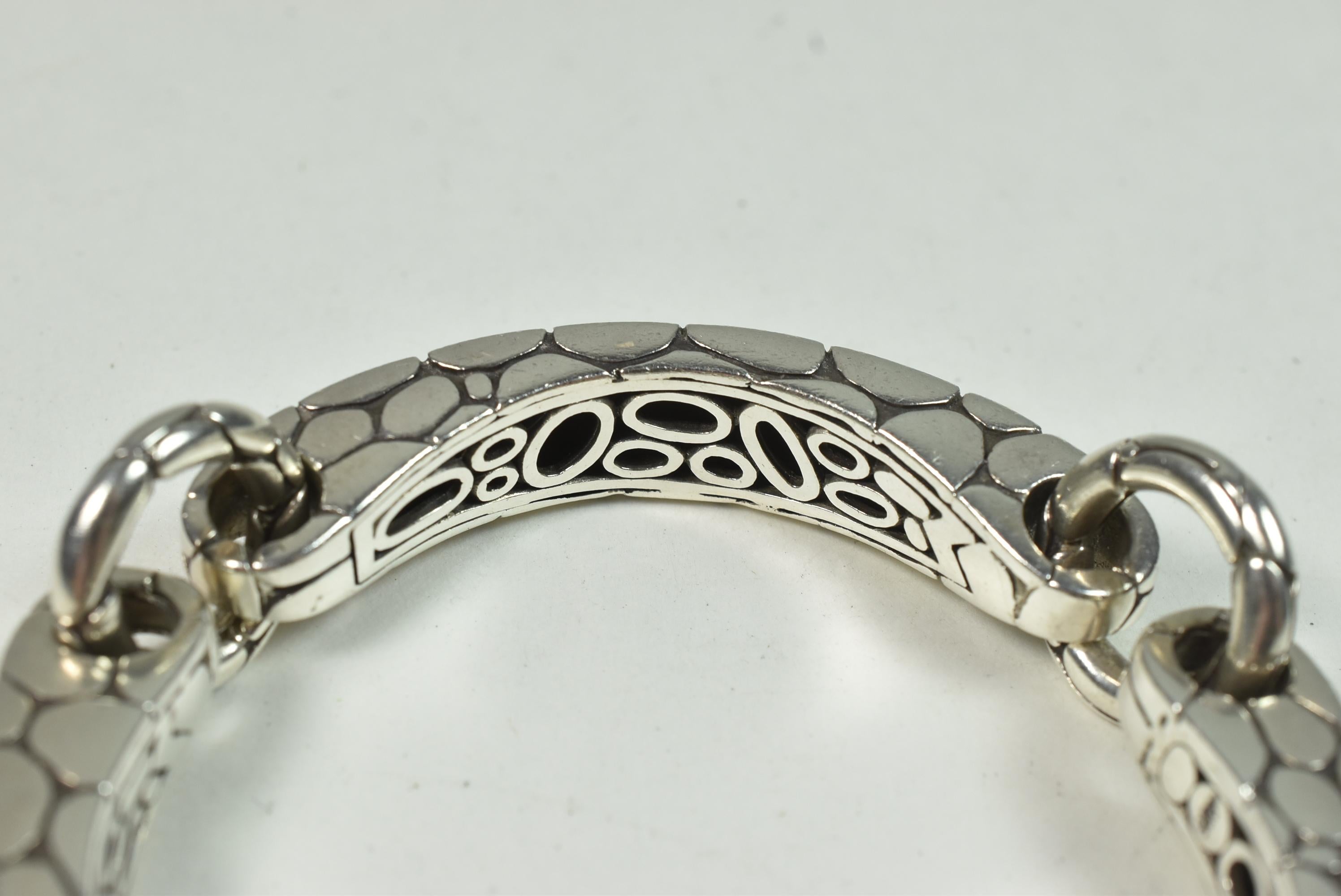 Modern Vintage Kali Pebble Sterling Silver Bracelet by John Hardy For Sale