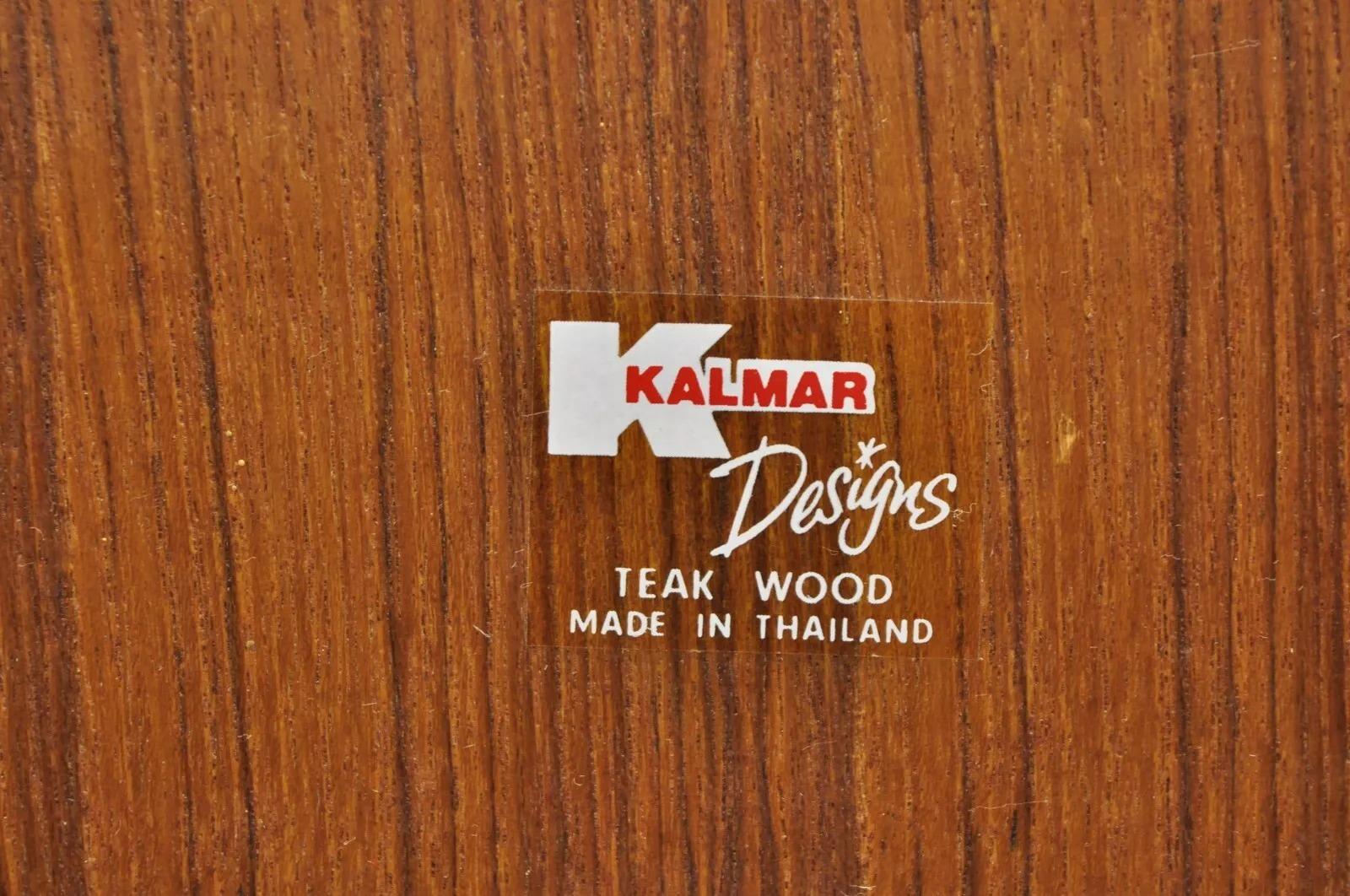 Mid-Century Modern Vintage Kalmar Teak Wood Mid Century Modern 20 Slot CD Rack Holder Organizer