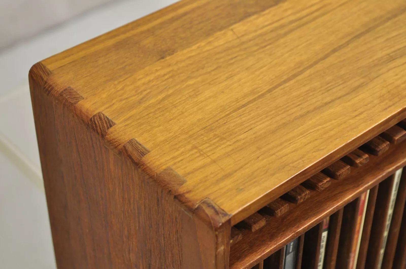 kalmar designs teak wood cd shelf