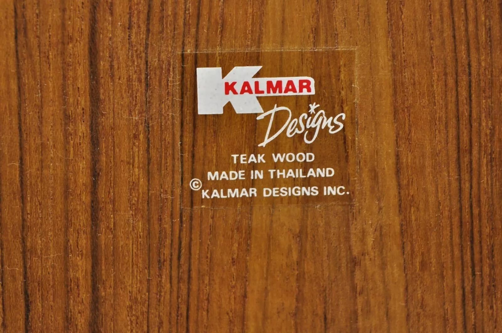 20th Century Vintage Kalmar Teak Wood Mid Century Modern 30 Slot CD Rack Holder Organizer (C)