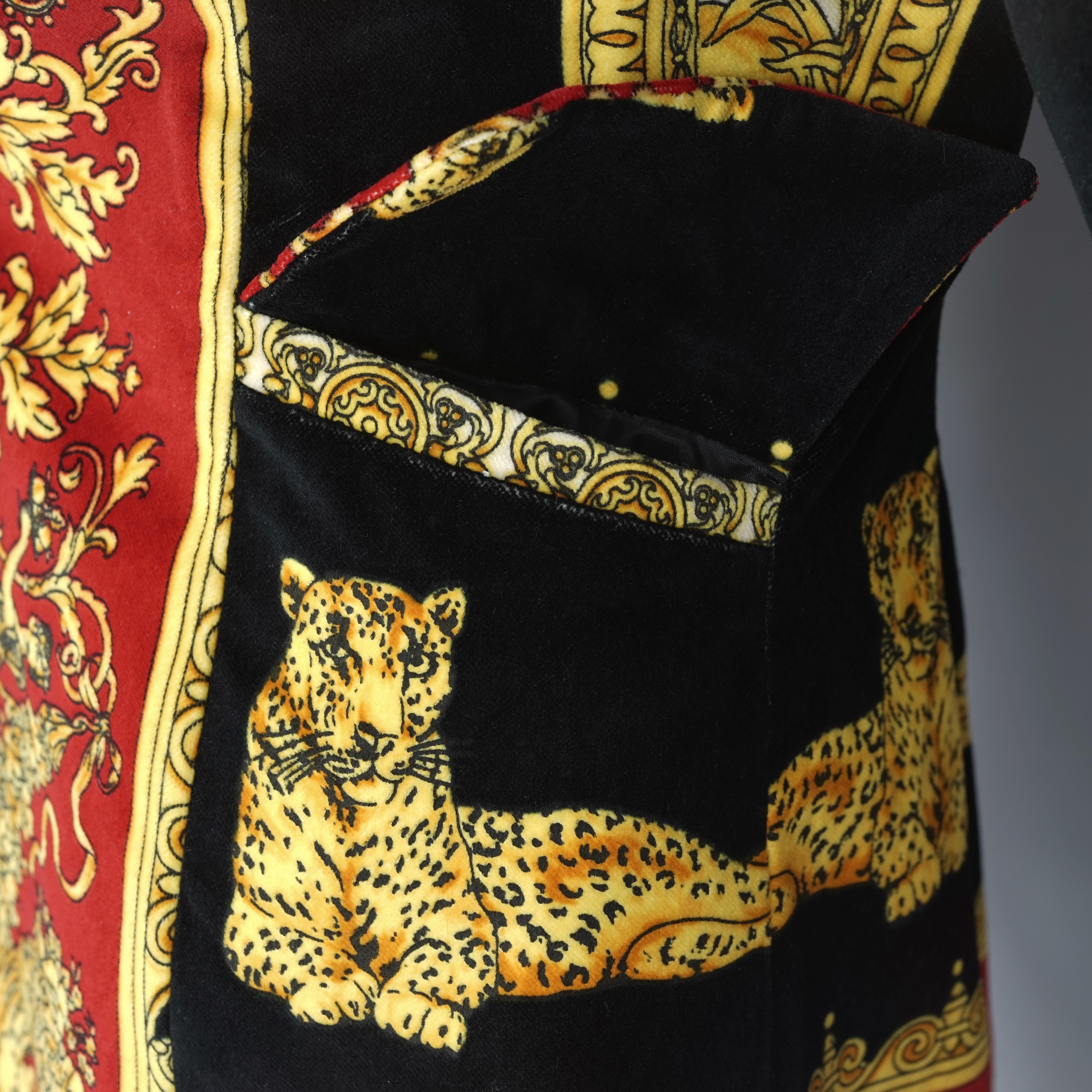 Vintage KAMOSHO PARIS Velvet Opulent Baroque Jacket 4