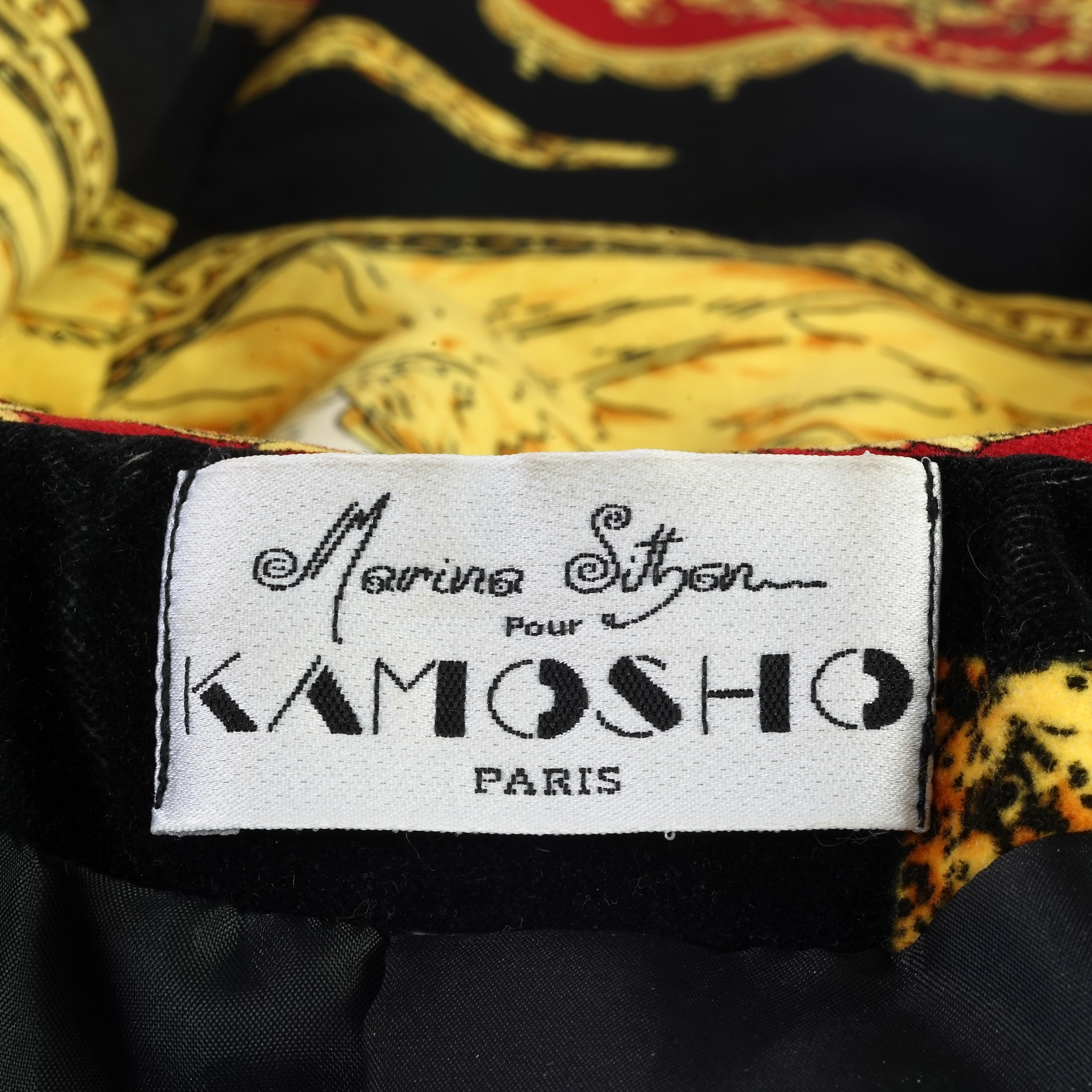 Vintage KAMOSHO PARIS Velvet Opulent Baroque Jacket 5