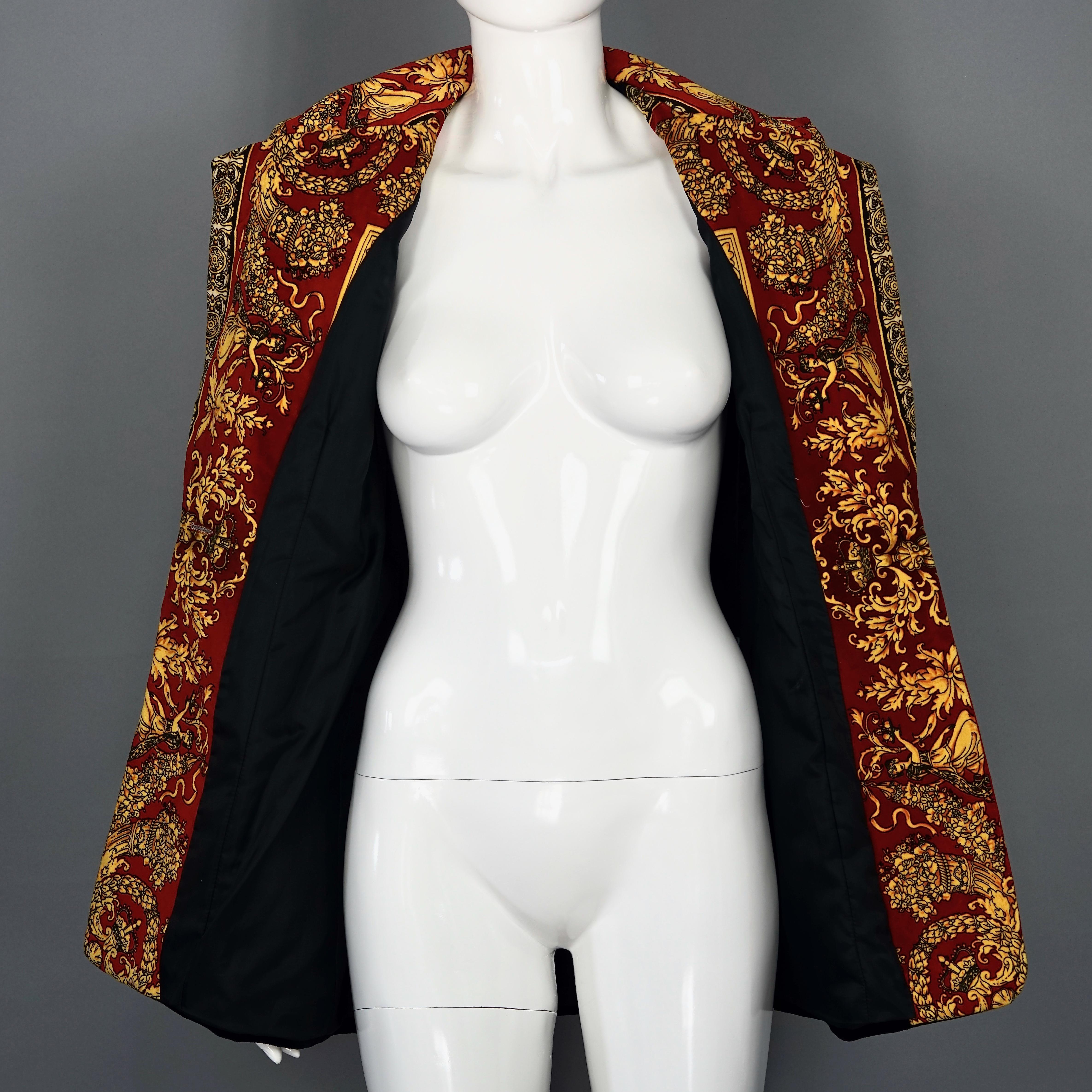 Brown Vintage KAMOSHO PARIS Velvet Opulent Baroque Jacket