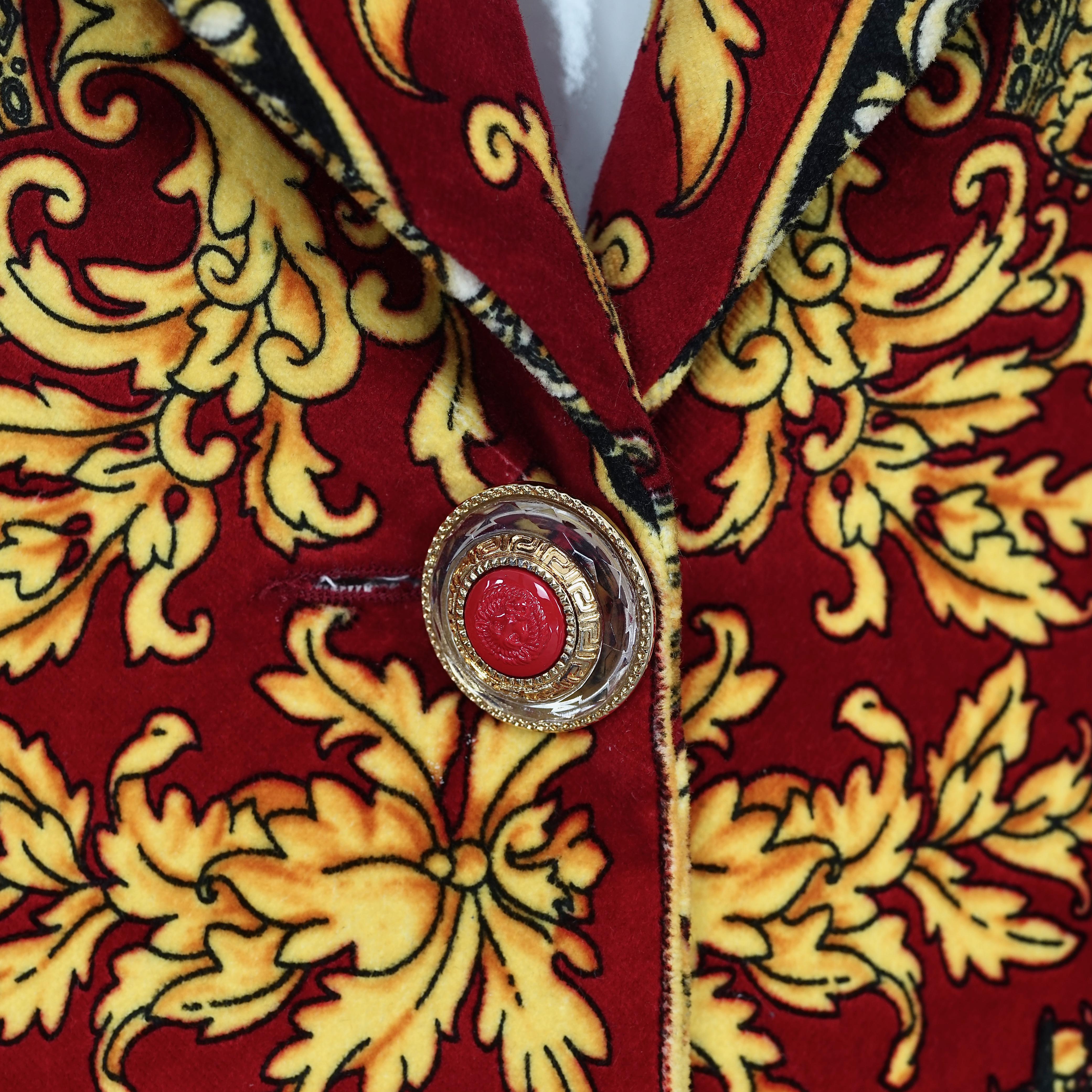 Vintage KAMOSHO PARIS Velvet Opulent Baroque Jacket 1