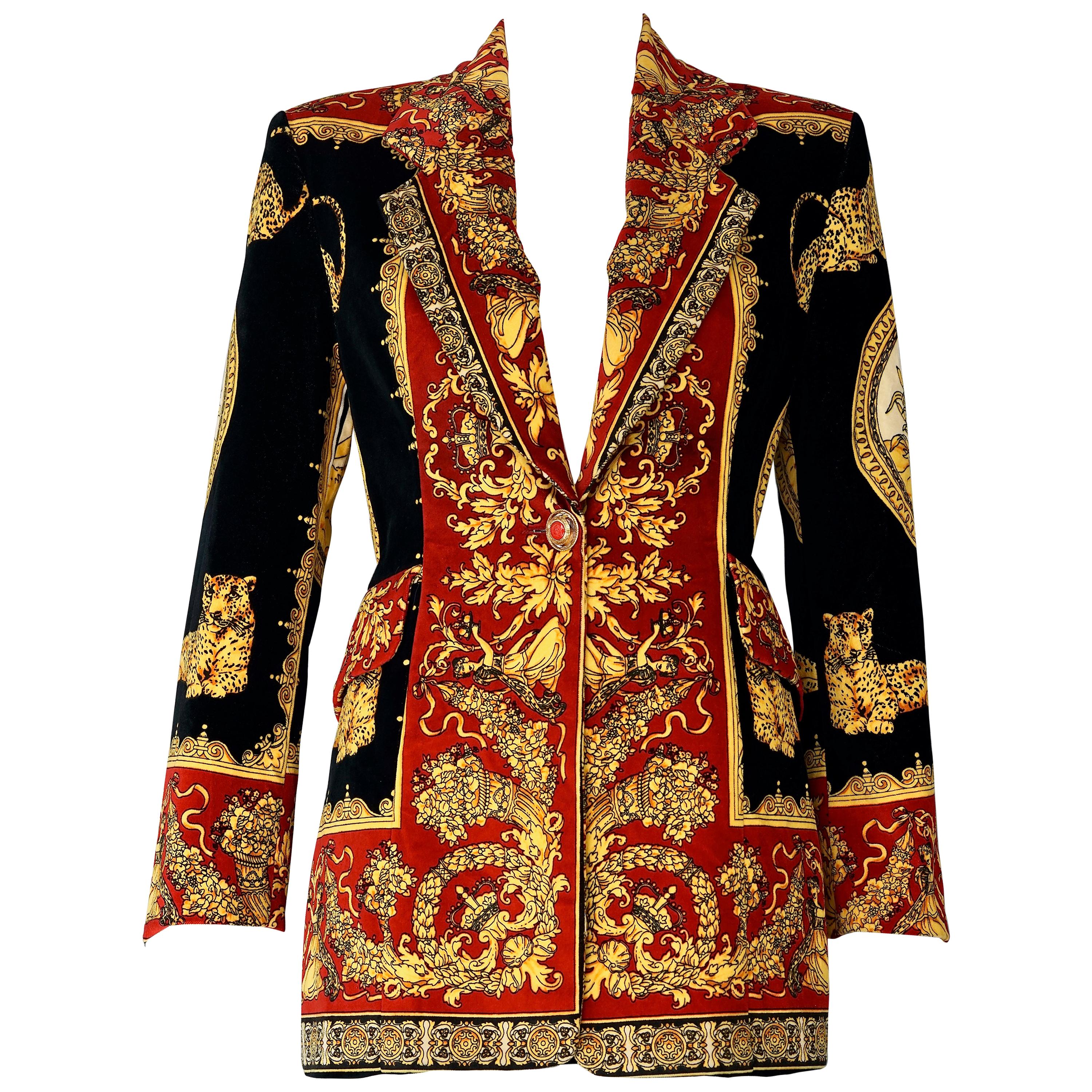 Vintage KAMOSHO PARIS Velvet Opulent Baroque Jacket