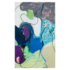 Vintage Kandinsky Style Abstract Painting E. Miller