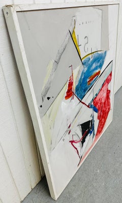 Vintage Kandinsky Style Abstract Painting Signed E. Miller