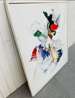 Vintage Kandinsky Style Abstract Painting Signed E. Miller