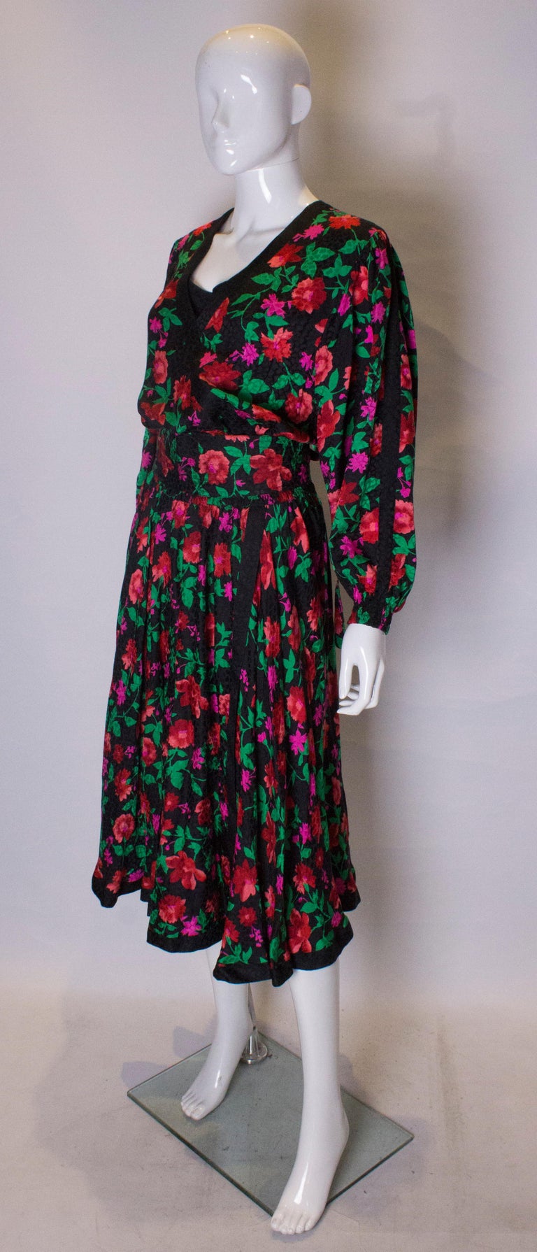 Vintage Kanga Silk Dress For Sale at 1stdibs