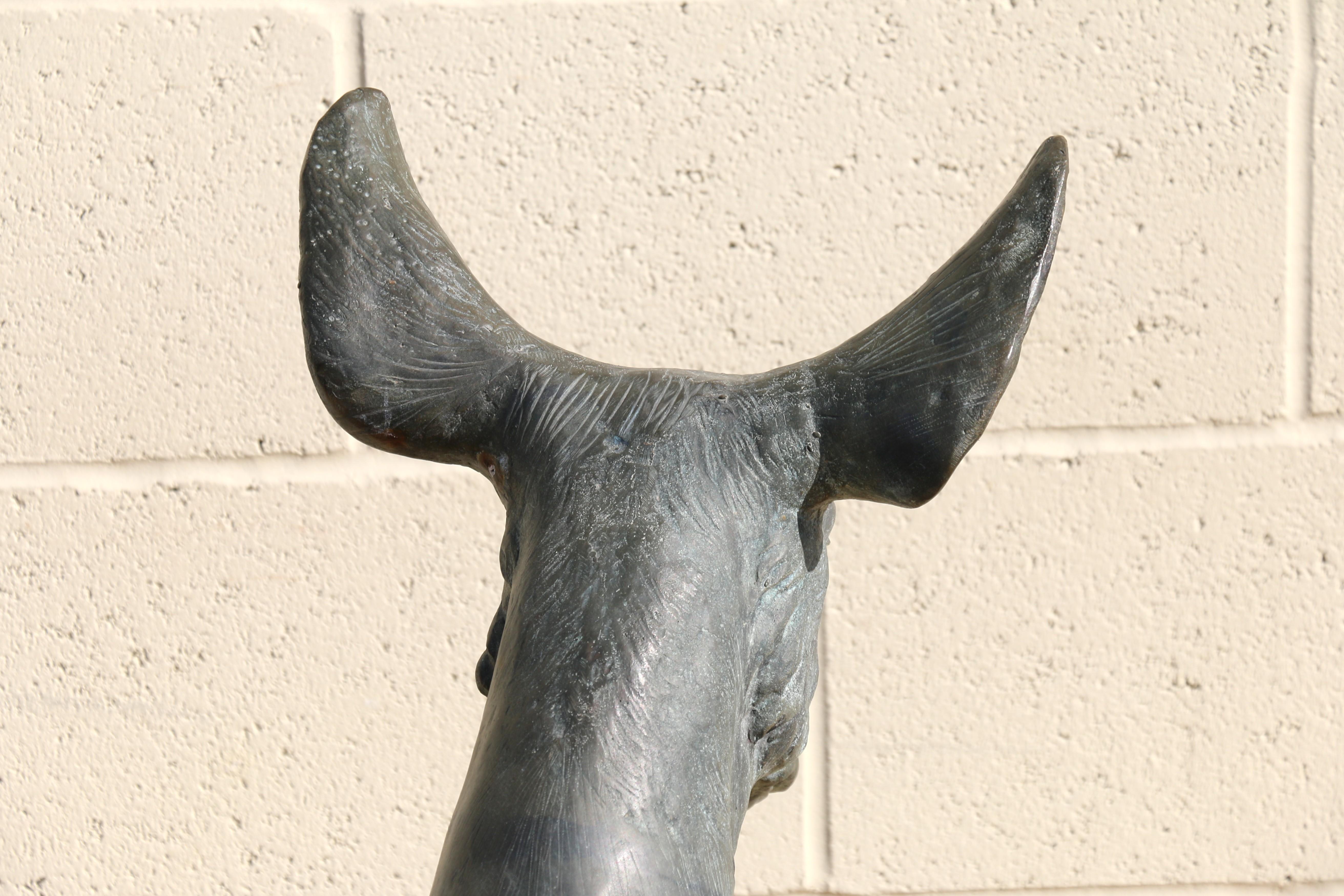 Vintage Kangaroo Bronze Statue by J. Daste For Sale 9