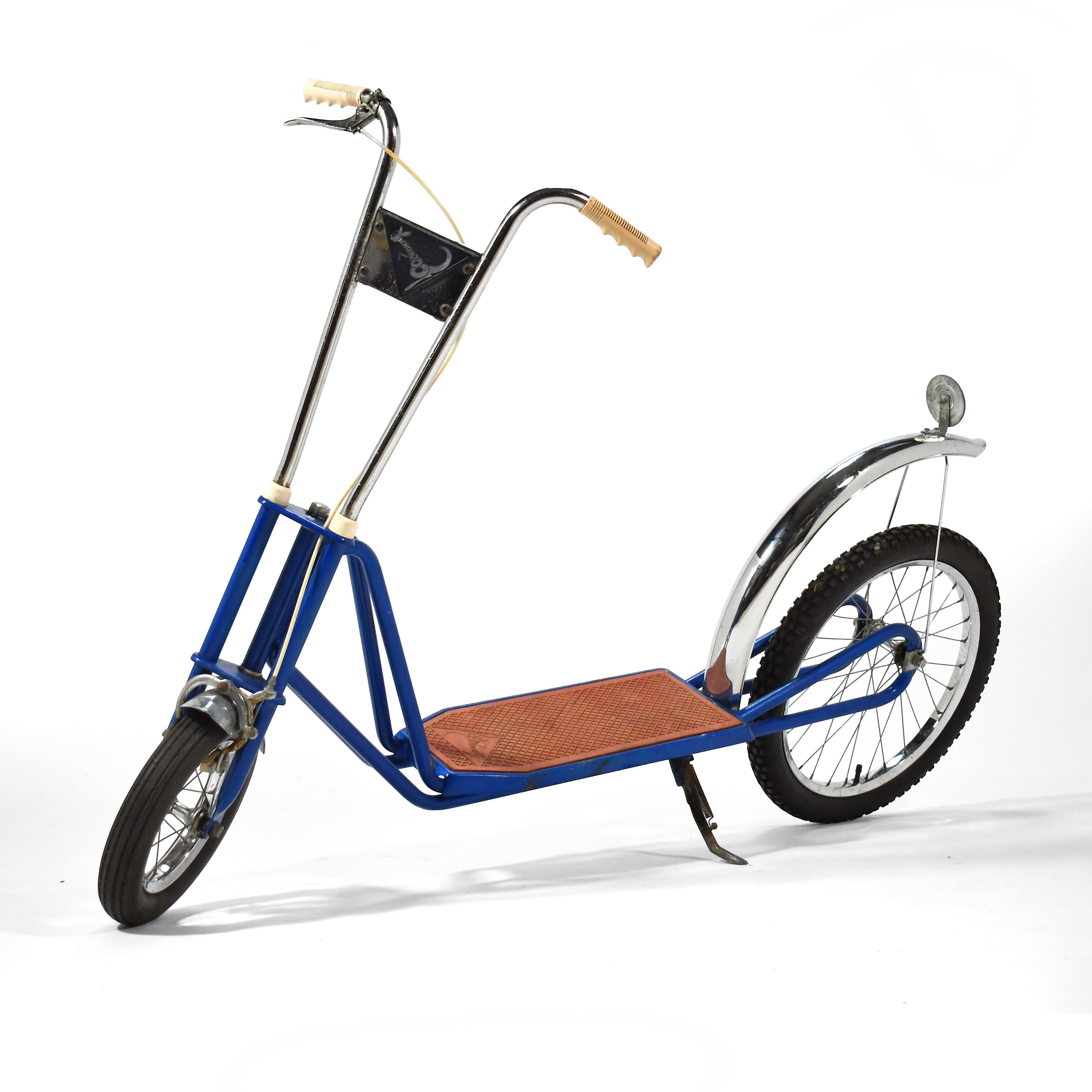 Mid-20th Century Vintage Kangaroo Scooter Blue 1969 For Sale