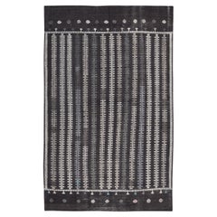 Vintage Karabagh Vertical vine motifs Wool Kilim 5'9''x9'1''